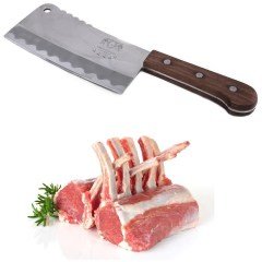 BUFFER® Ahşap Saplı Büyük Boy Satır Kasap Kurban Satırı