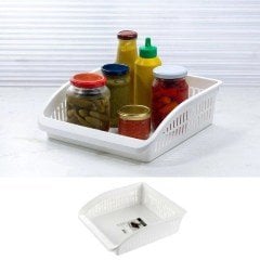 BUFFER® Çok Amaçlı Gondol Pratik Mutfak Gereci Düzenleyici Buzdolabı Dolap Organizer Sepet