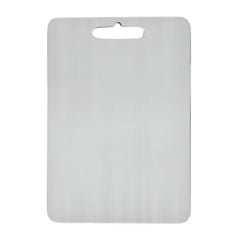 Mutfak Kesme Tahtası 33x25 cm, 304 Paslanmaz Çelik, Kesim Panosu  Büyük Boy, Antibakteriyel