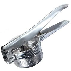 Patates Ezici Büyük Hazneli Püre Ezeceği Full Krom Metal 26,5 cm