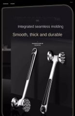 Çelik Çift Taraflı  Biftek Et Döveceği Tırtıklı Çekiç Tipi 21 cm