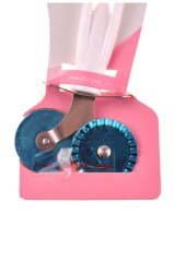 BUFFER® Kurabiye Pizza Hamuru Kesici Şekillendirici 2 Bıçaklı Hamur Ruleti