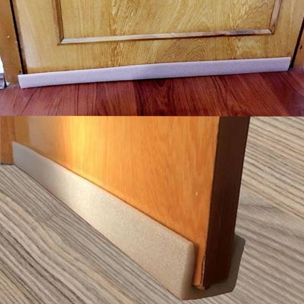 Kanallı Rüzgar Önleyici Köpük Kapı Altlığı Rüzgarlık Soğuk Önleyici Strafor 90cm