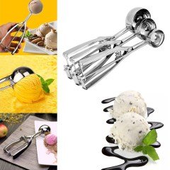 BUFFER® Paslanmaz Çelik Çek Bırak Yapışmaz Dondurma Top Kaşığı Kepçesi