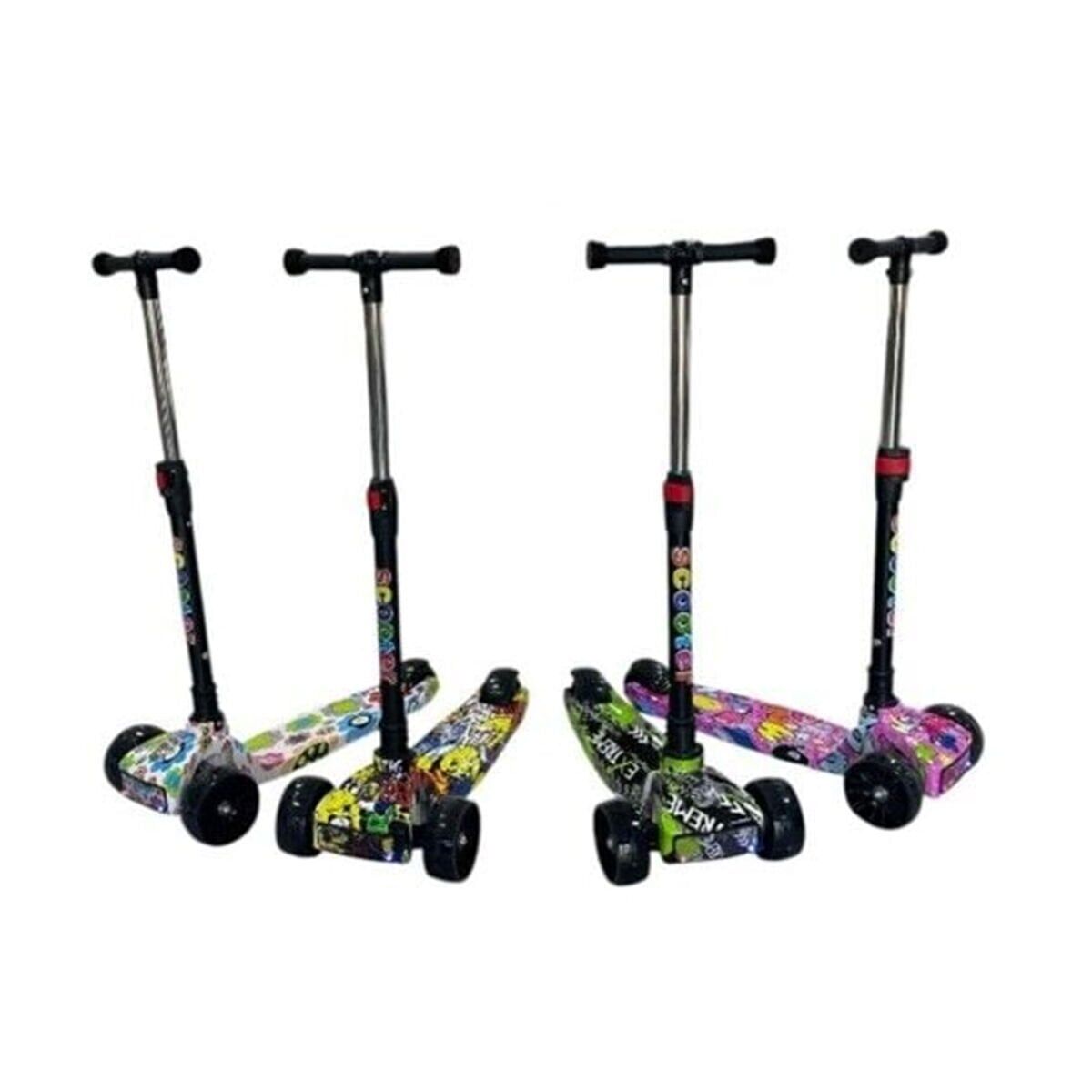 KM505 RENKLİ IŞIKLI SESLİ SCOOTER(Belirtilen fiyat, tekli satış için adet fiyatıdır.)