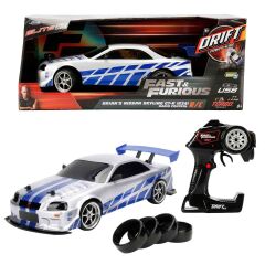 Fast & Furious Uzaktan Kumandalı Nissan Skyline GT-R R34 RC Oyuncak Drift Arabası (1:10 Ölçek)