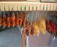 BUFFER® Dolap Buzdolabı İçin Kilitli Poşet Tutucu Raylı Organizer Aparat