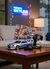 Fast & Furious Uzaktan Kumandalı Nissan Skyline GT-R R34 RC Oyuncak Drift Arabası (1:10 Ölçek)