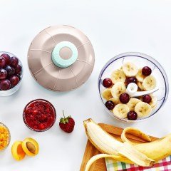 BUFFER® Pratik Paslanmaz 3 Bıçaklı Bas Kes El Rondosu Manuel Doğrayıcı