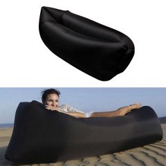 BUFFER® Pratik Şişme Yatak Bahçe Şezlong Kamp Havuz Deniz Çadır Yatağı Tek Kişilik Havayla Dolar Koltuk