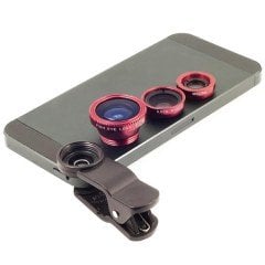 BUFFER® Balık Gözü Cep Telefonu Lensi (Tüm Modellere Uyumlu)