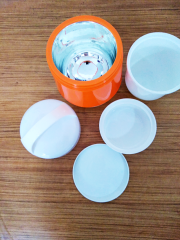 Kurch 2 Katlı Yemek Termosu Sefer Tası 1 LT (İçi Vakumlu Cam) Açık Mavi