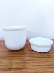 Kurch 2 Katlı Yemek Termosu Sefer Tası 1 LT (İçi Vakumlu Cam) Açık Mavi