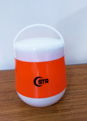 Kurch 2 Katlı Yemek Termosu Sefer Tası 1 LT (İçi Vakumlu Cam) Açık Mavi