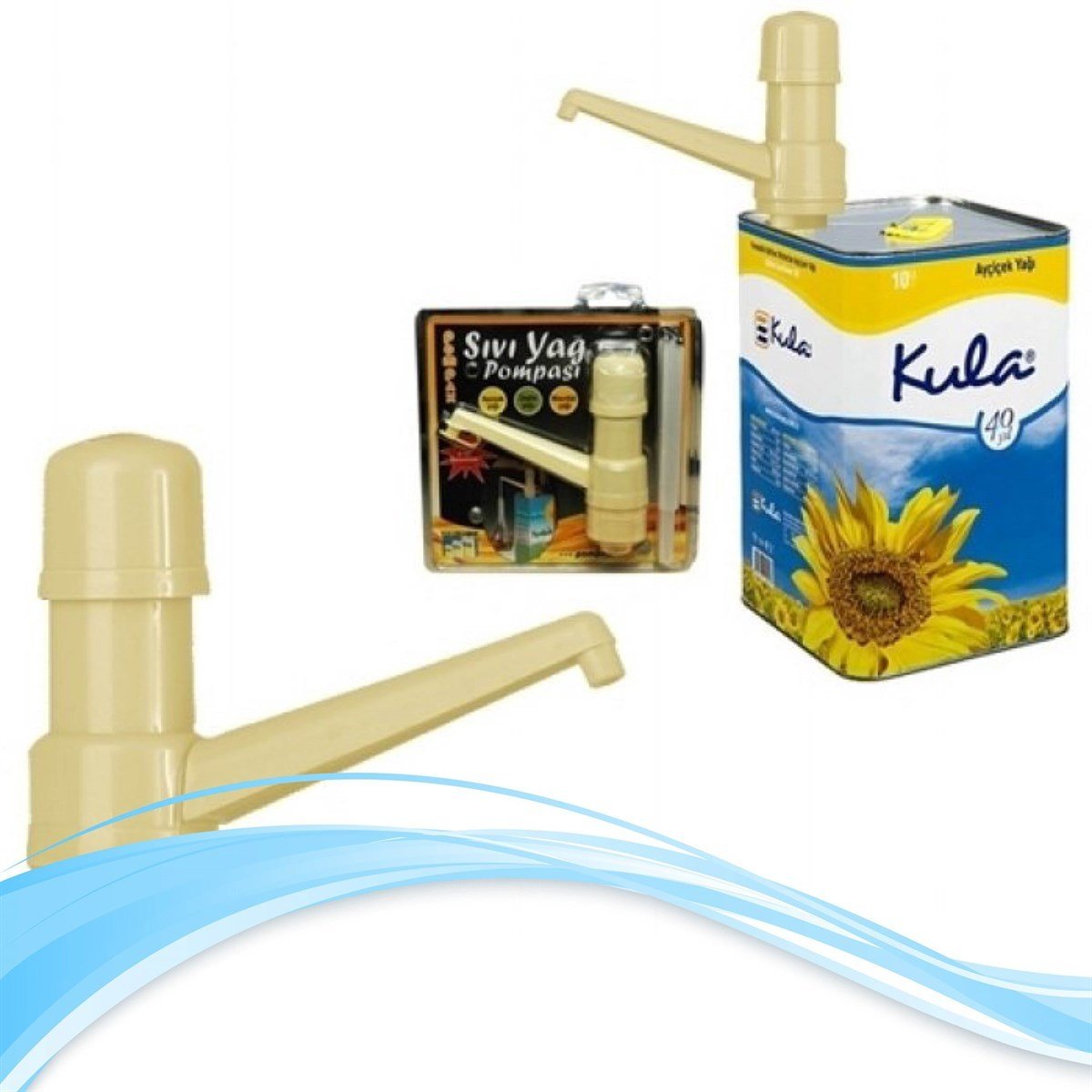 BUFFER® Pratik Hijyenik  5, 10, 18 Lt Tenekeler İçin  Sıvı Yağ Pompası