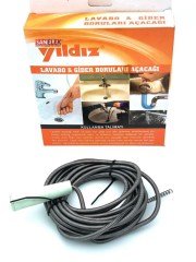 BUFFER® Lavabo Ve Gider Boru Açacağı Lavabo Tıkanıklık Açma Sustası 5mt