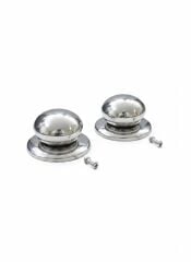 2'li Tencere Tava Kapağı Tutacağı, Tepesi, Kapak Kulpu, Paslanmaz (5,5cm - 6,4cm)