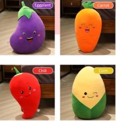 62297 PELUŞ 30CM HAVUÇ,PATLICAN,MISIR,KIRMIZI BİBE