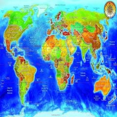 22043 PUZZLE 1500 World Political Map