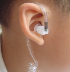 Zetcom Silikon Telsiz Kulaklığı Bas Konuş Tuşlu