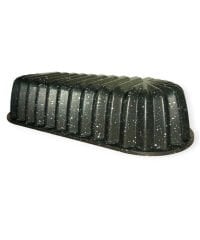 Yıldız Dilimli Baton Kek Kalıbı Granit Döküm 36 cm XXL Siyah