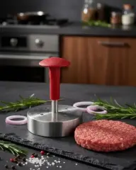 Hamburger Presi Köfte Basma Kalıbı 14 Cm (140-200 Gr) Paslanmaz