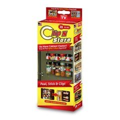 BUFFER® Yapışkanlı Plastik Şişe ve Kavanoz Tutucu Organizer Düzenleyici