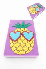 BUFFER® Ananas Temalı Kapaklı Kokulu Dekoratif Sevimli Not Anı Defteri