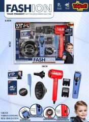 QY042 TOYCRAFT PİLLİ ERKEK KUAFÖR SETİ *24-TYC