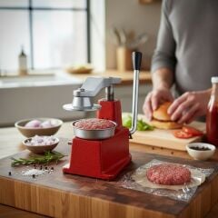 Özlem Köfte Şekillendirme Makinası Kollu Hamburger Presi 12 cm