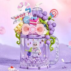 LZ-4203 MOR TAVŞAN KUPASI 258 PARÇA BLOCK OYUNCAK