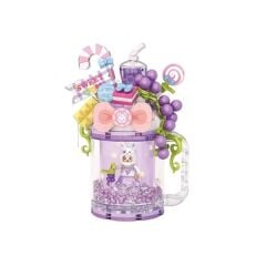 LZ-4203 MOR TAVŞAN KUPASI 258 PARÇA BLOCK OYUNCAK