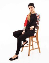 Emayo Tam Kapalı Tesettür Mayo Sühan 5034 Siyah M