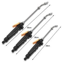 BUFFER® Water Jet Yüksek Basınçlı Su Püskürtme Oto Yıkama Aparatı Bahçe Sulama Aracı 50 cm