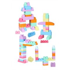 2946 Play Blox Pastel Blok Yapı Oyuncakları 83 Parça ,Saklama Çantalı ,1 Yaş ve Üzeri