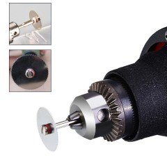 BUFFER® Metal 6 Parça Mini Matkap Ucu  Ahşap Kesme Yuvarlak Çelik Bıçak Disk Testere Seti Kiti