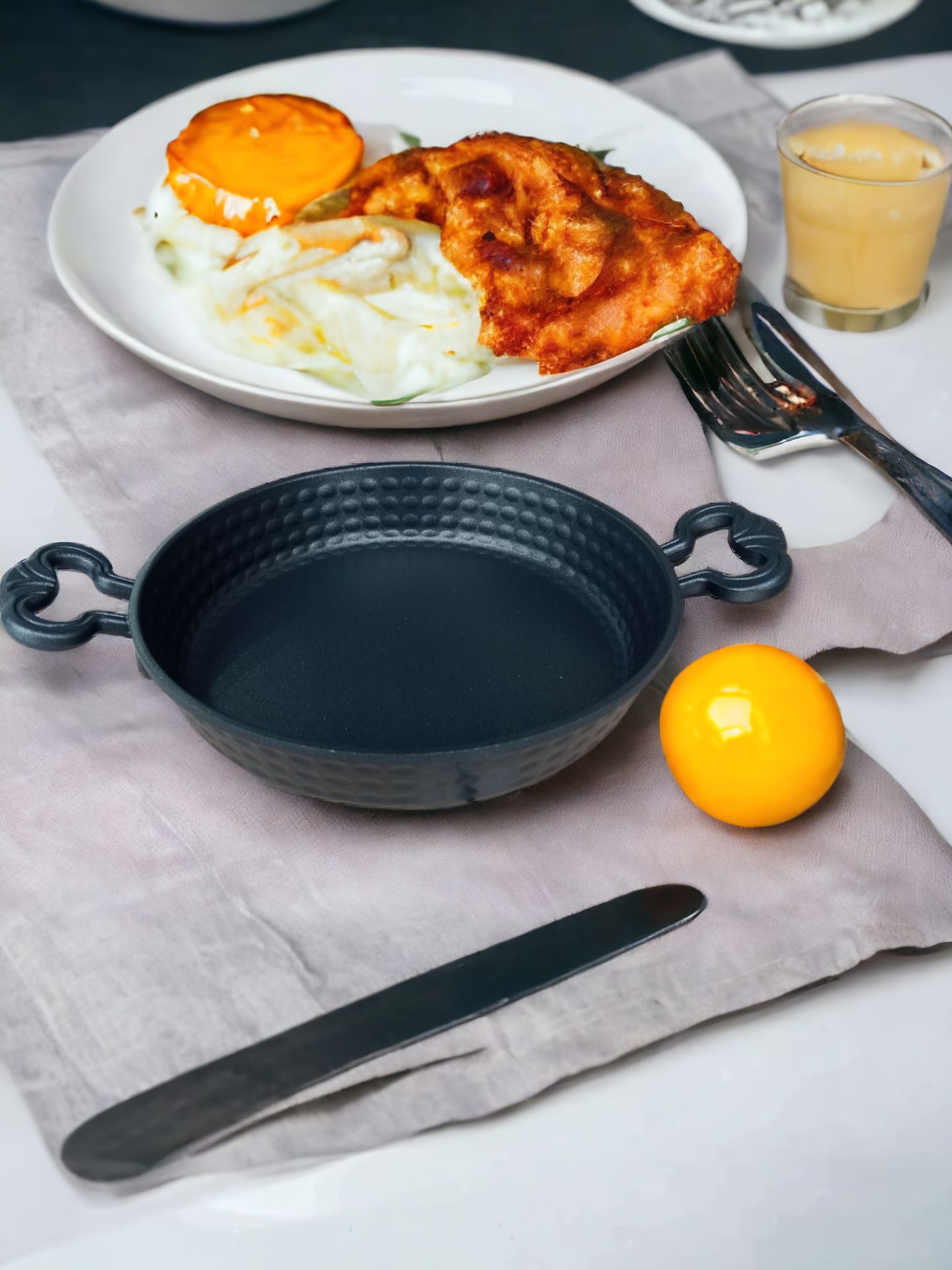 Akpa Döküm Granit Sahan Tavası Mıhlama Sahanı 18 cm