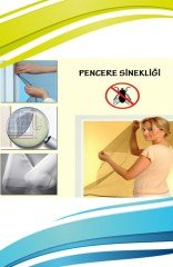 BUFFER® Tüm Cam Pencere Kapılara Uyumlu Çift Kanat Pencere Sinekliği
