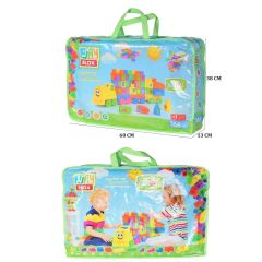 3028 Play Blox Neon Blok Yapı Oyuncakları 266 Parça ,Saklama Çantalı ,1 Yaş ve Üzeri