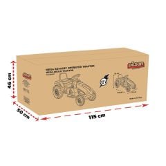 05 276  Pilsan Mega Traktör Akülü 12 Volt Kırmızı