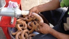 #32 Numara Kıyma Makinesi İçin Sucuk Doldurma Hunisi Aparatı (Uzun) 1 Adet Gönderilir