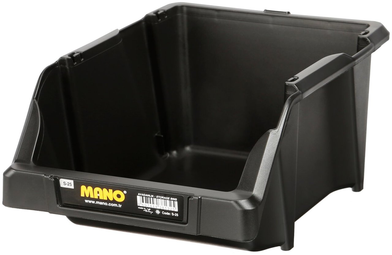 Mano Siyah Avadanlık S-25 200mm x 300mm x 130mm (30'lu Paket Halinde Satılır) Toptan