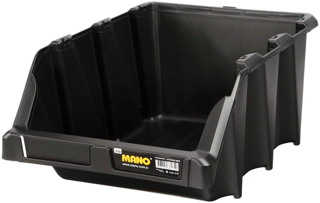 Mano Siyah Avadanlık S-35 265mm x 420mm x 177mm (20'li Paket Halinde Satılır)