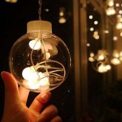 BUFFER® Top Led Işık Saçak Led Aydınlatma Dekor Işık (Usb ve Pilli)