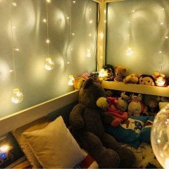 BUFFER® Top Led Işık Saçak Led Aydınlatma Dekor Işık (Usb ve Pilli)