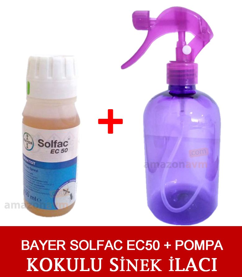 Bayer Solfac EC 50 Sivrisinek İlacı 100 ml (Kokulu) + POMPA