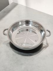 Paslanmaz Çelik Kulplu Süzgeç Makarna Süzgeci