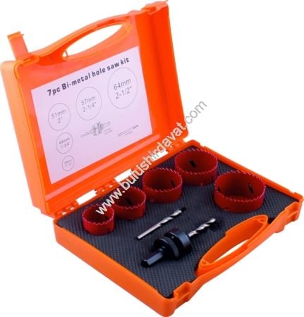 Bulmax 7pcs Kırmızı Bımetal Buat Set Bmx-2757 (2 Adet Gönderilir)