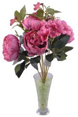 BUFFER® 9 Dallı 40 cm Gül Yapay Çiçek Mürdün-CK003MN