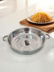 Paslanmaz Çelik Kulplu Süzgeç Makarna Süzgeci 2 Numara